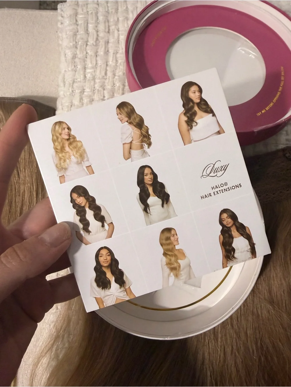 Luxy Hair Halo Extensions 16 inch Bronde Balayage